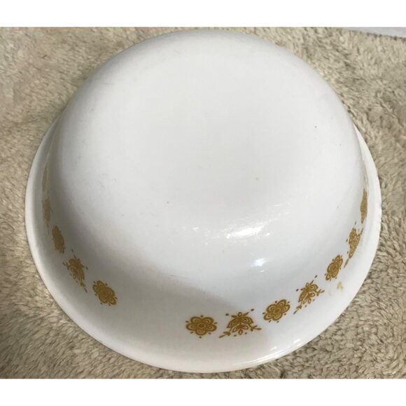 Corelle Vintage Butterfly Gold Floral Salad Cereal Bowl & Salad Toast Plate Set - Picture 9 of 11